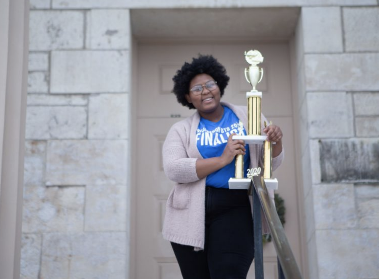 Iowa City West senior Dasia Taylor poses for a portrait on Friday, Jan. 29, 2021.